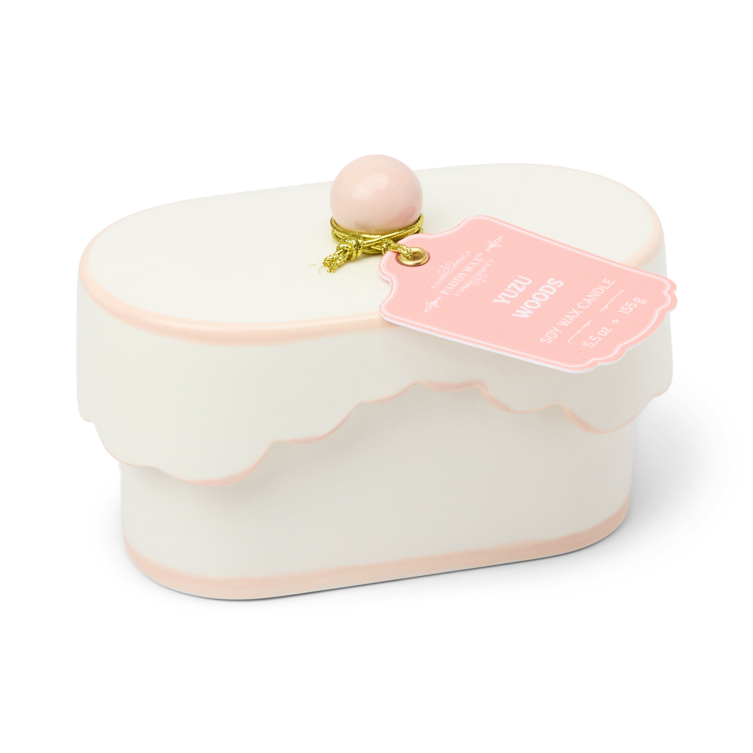 Cherie 5.5-oz Soy Wax Ceramic Candle, Yuzu Woods